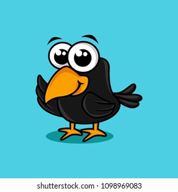 Crow Cartoon Charakter