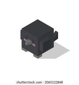 crow cubic isometric on light gray background