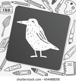 crow doodle