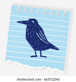 crow doodle
