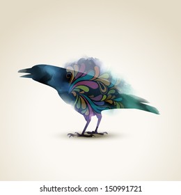 The crow, eps10 vector