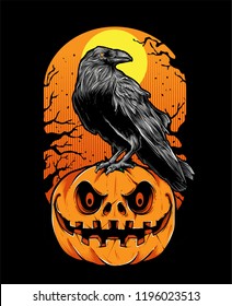 Crow Halloween Vector