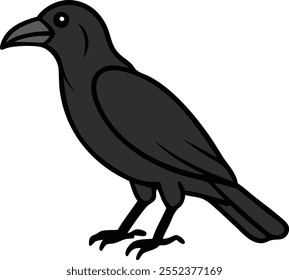 crow icon art design silhouette