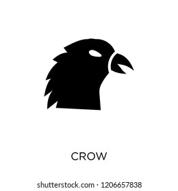 Crow icon. Crow symbol design from Animals collection. Simple element vector illustration on white background.