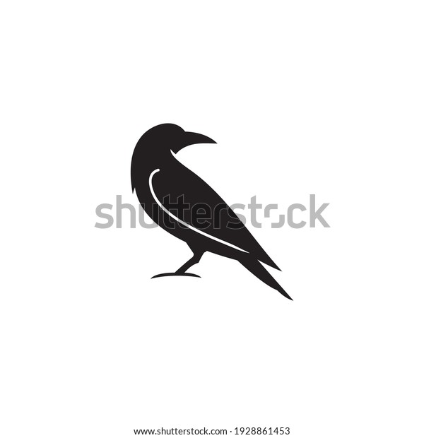 crow icon symbol sign
vector