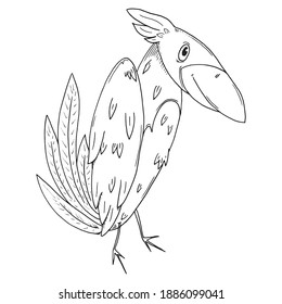 Crow icon. Vector cartoon crow. Bird.