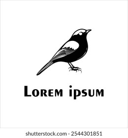 Crow logo template design vector