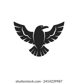 Crow Logo template Isolated. Brand Identity. Icon Abstract Vector graphic