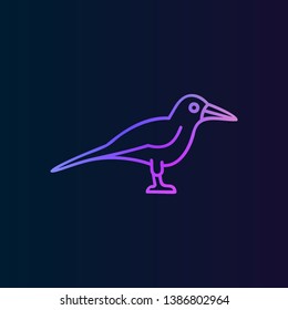 Crow nolan icon. Simple thin line, outline vector of halloween icons for ui and ux, website or mobile application