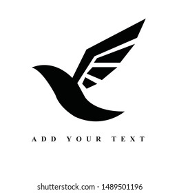 Crow With R Letter logo design and vector art 