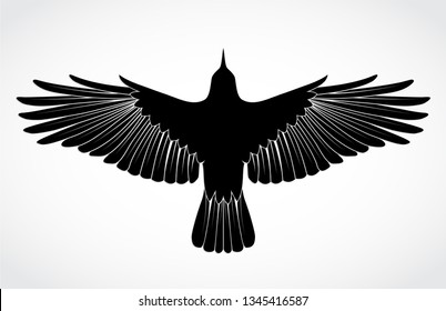 Crow Silhouette Illustration