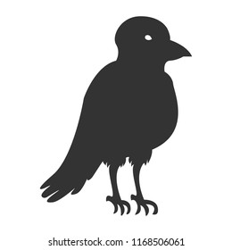 Crow silhouette. Vector.