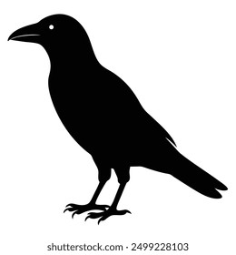 crow silhouette vector illustration imeg