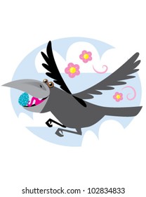 Crow In Springtime