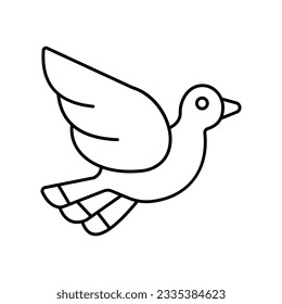 Crow Vector icon which can easily modify or edit

