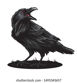 Crow Vector And Illustration Logo