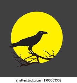 crow vector, raven vector created by Libra design labs on 19th of June 2019