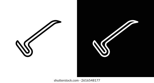 Crowbar icon icons and symbol set. trendy illustration