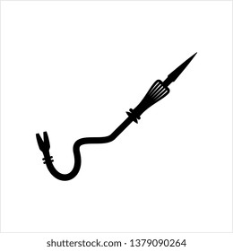 Crowbar Icon, Crowbar Rod Vector Art Illustration