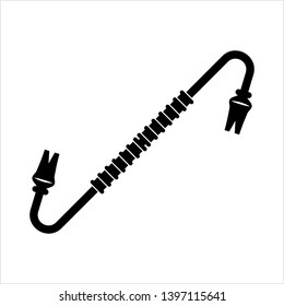 Crowbar Icon, Crowbar Rod Vector Art Illustration