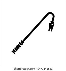Crowbar Icon, Crowbar Rod Vector Art Illustration