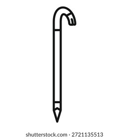 Crossbar-Symbol, das das Brechen und Eintreten anzeigt