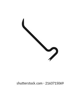 Crowbar icon. Crowbar symbol design from Construction collection. Simple element vector illustration on white background.