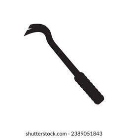 Crowbar logo icon design vector illustration template.