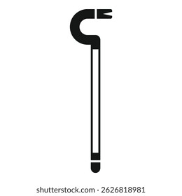 Crowbar tool forcing opening pry bar icon