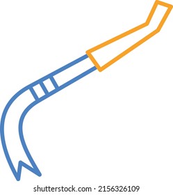 Crowbar vector icon. Can be used for printing, mobile and web applications.