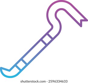 Crowbar vector icon. Can be used for printing, mobile and web applications.