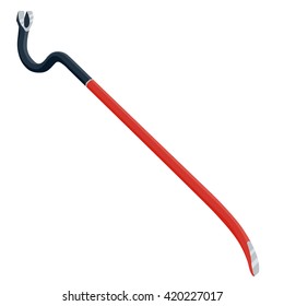 crowbar vector illustration isolated on a white background