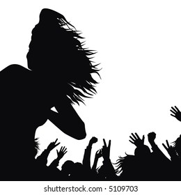 crowd background isolated on white background