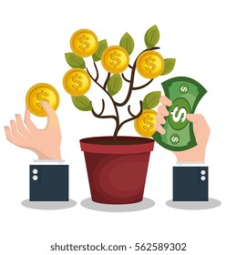 crowd funding concept icon