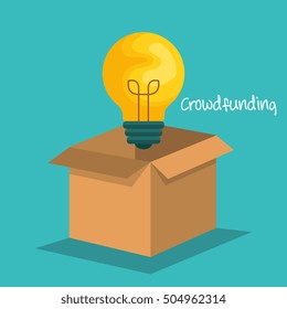 crowd funding concept icons