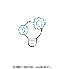 crowd funding concept line icon. Simple element illustration. crowd funding concept outline symbol design.