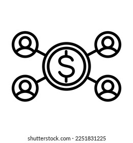 Crowd Funding Icon Logo Design Vector Template Illustration Sign And Symbol Pixels Perfect