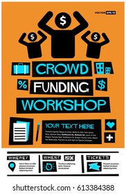  Crowd Funding Workshop Poster With Time and Venue Details