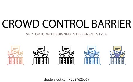 Crowd-Symbol-Design mit weißem Hintergrund - Stockgrafik