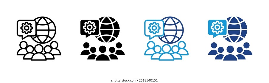 Crowd Icon Element For Design