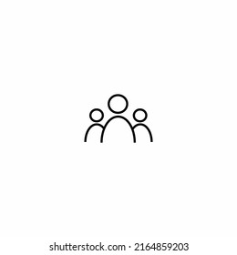 Crowd icon silhouette vector illustration. Social icon. User group network. Corporate team group. Community member icon. Business team work activities. Staff union icon