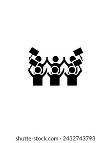 crowd icon, vector best flat icon.