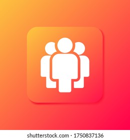 crowd Icon. Vector illustration EPS 10.