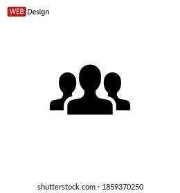 crowd icon. Vector illustration EPS 10.