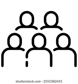 Crowd icon for web, app, infographic, etc