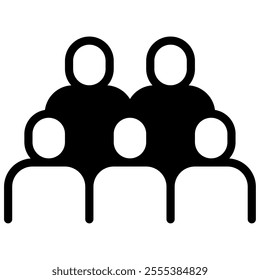Crowd icon for web, app, infographic, etc