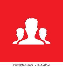 Crowd icons, common graphic resources, vector illustrations.