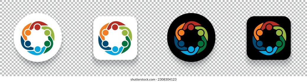 Crowd Machine (CMCT)  crypto currency logo symbol set isolated on transparent background vector