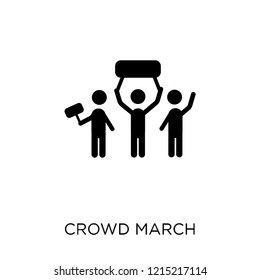 crowd March icon. crowd March symbol design from United states of america collection. Simple element vector illustration on white background.