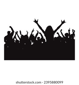 crowd of people dancing vector file